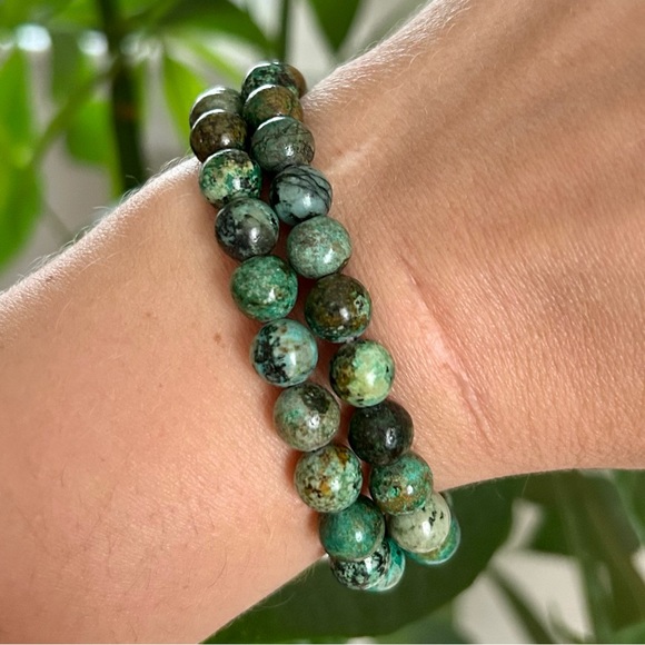 Natural African Turquoise Bracelets - Picture 1 of 4